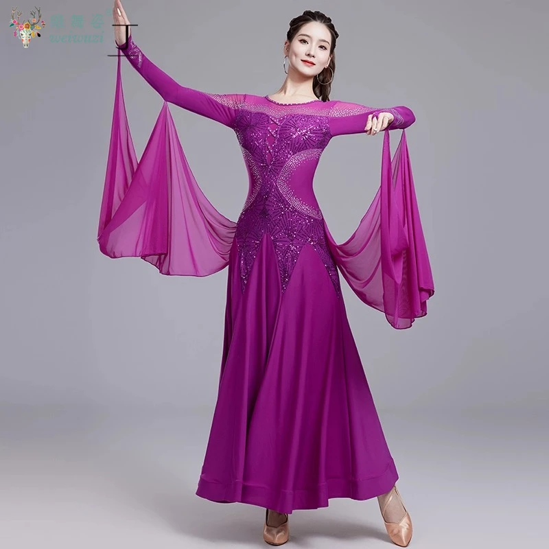 Belly Dance Practice Clothing Customized Light Luxury AB Stones Split Dress Adult Children Oriental Dance Performance Costumes main image 1