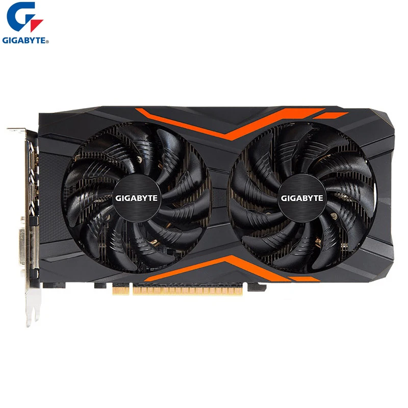 Gigabyte Video Card Original GTX 1050 G1 Gaming 2G GDDR5 Graphics Cards for nVIDIA Geforce GTX1050 2GB Hdmi Dvi game Used video card for gaming pc