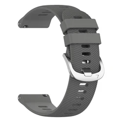 Premium Silicone Replacement Strap - Soft 20mm/22mm Wristband for 1PCS 22MM (Dark grey)