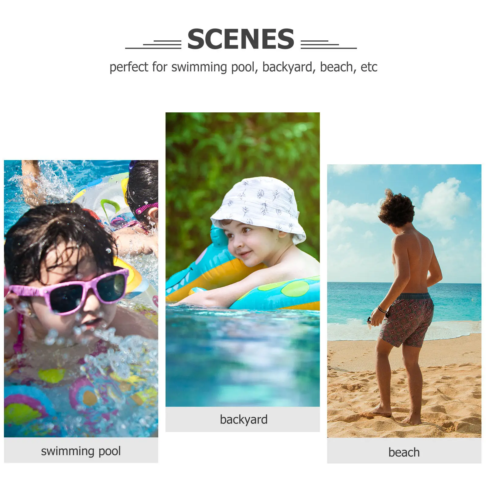 12개 투명 물총  및 어린이를 위한 인터랙티브 여름 물놀이 장난감 야외용 무작위 색상