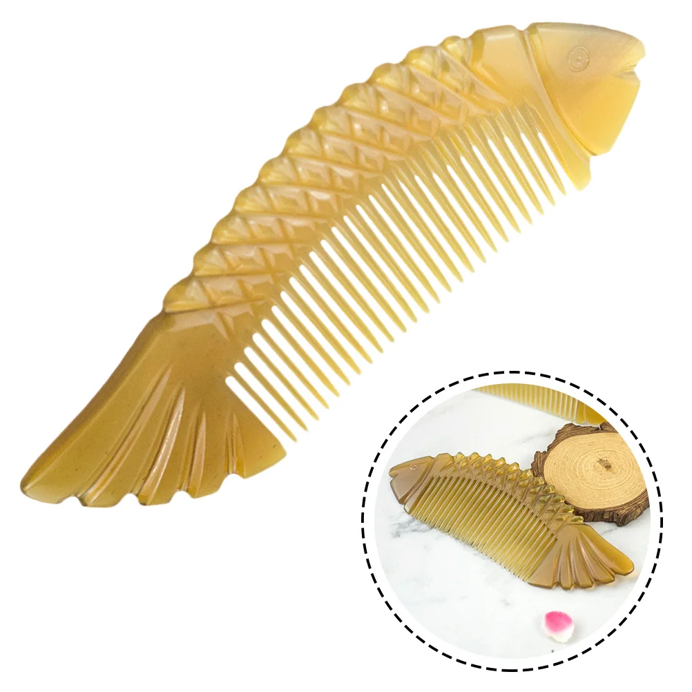 Horn Comb Massage Combs Natural Tools Scalp for Women Hair Care Horns Pick Women's [fila]women 6types pick 1