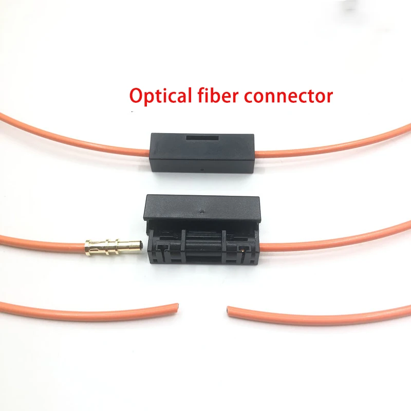 

The fiber optic cable of the car fiber optic connector is broken, and the fiber optic connector is connected to the MOST junctio