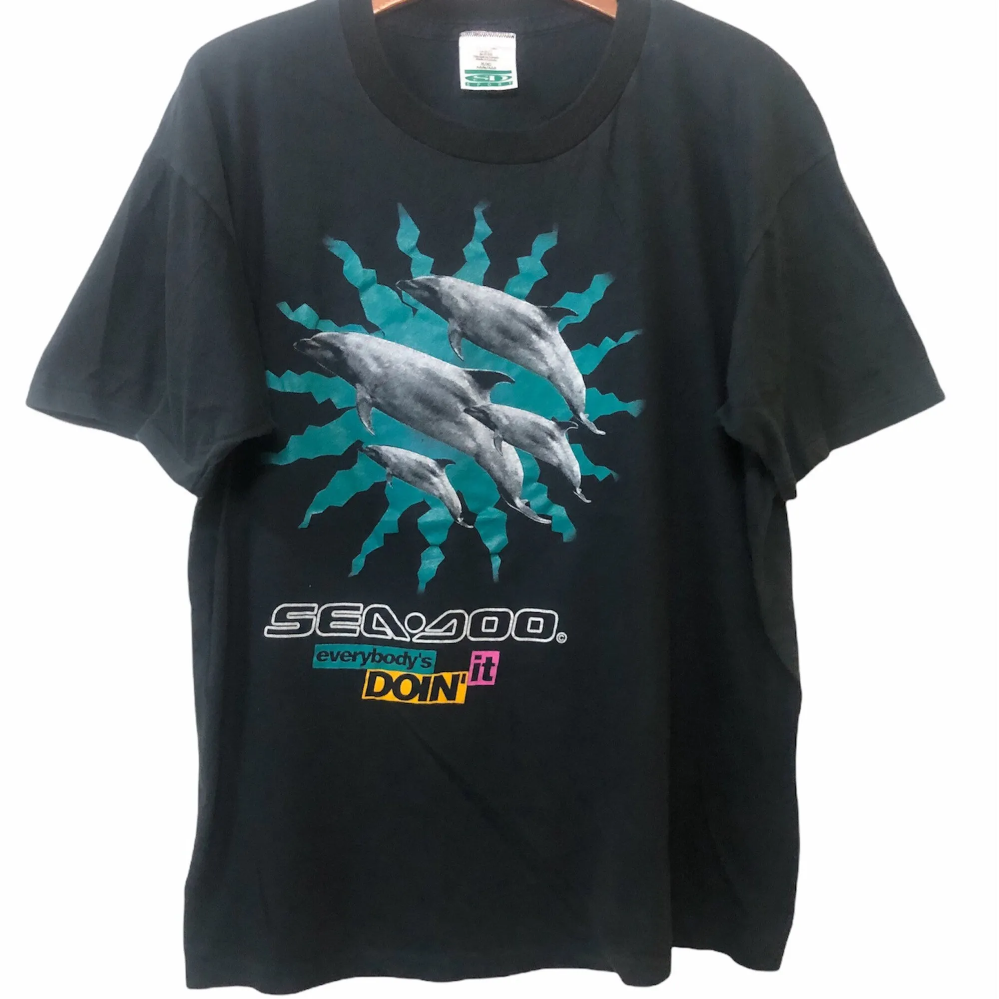 Maglietta Vintage 90A Seadoo Taglia Xl Maniche Lunghe O Corte