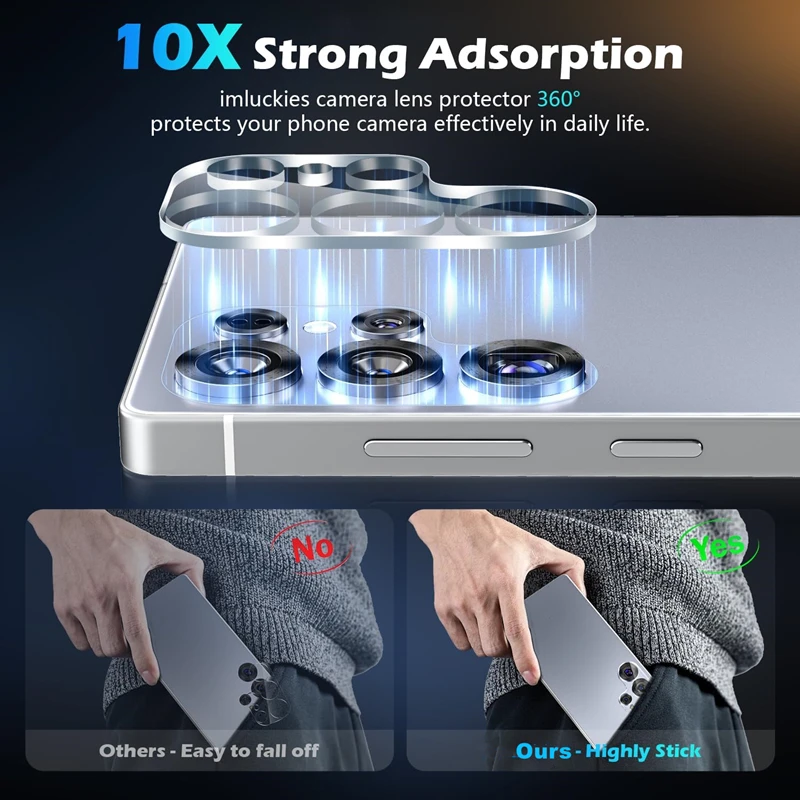 High-Definition Camera Protective Tempered Glass Lens Film - Clear