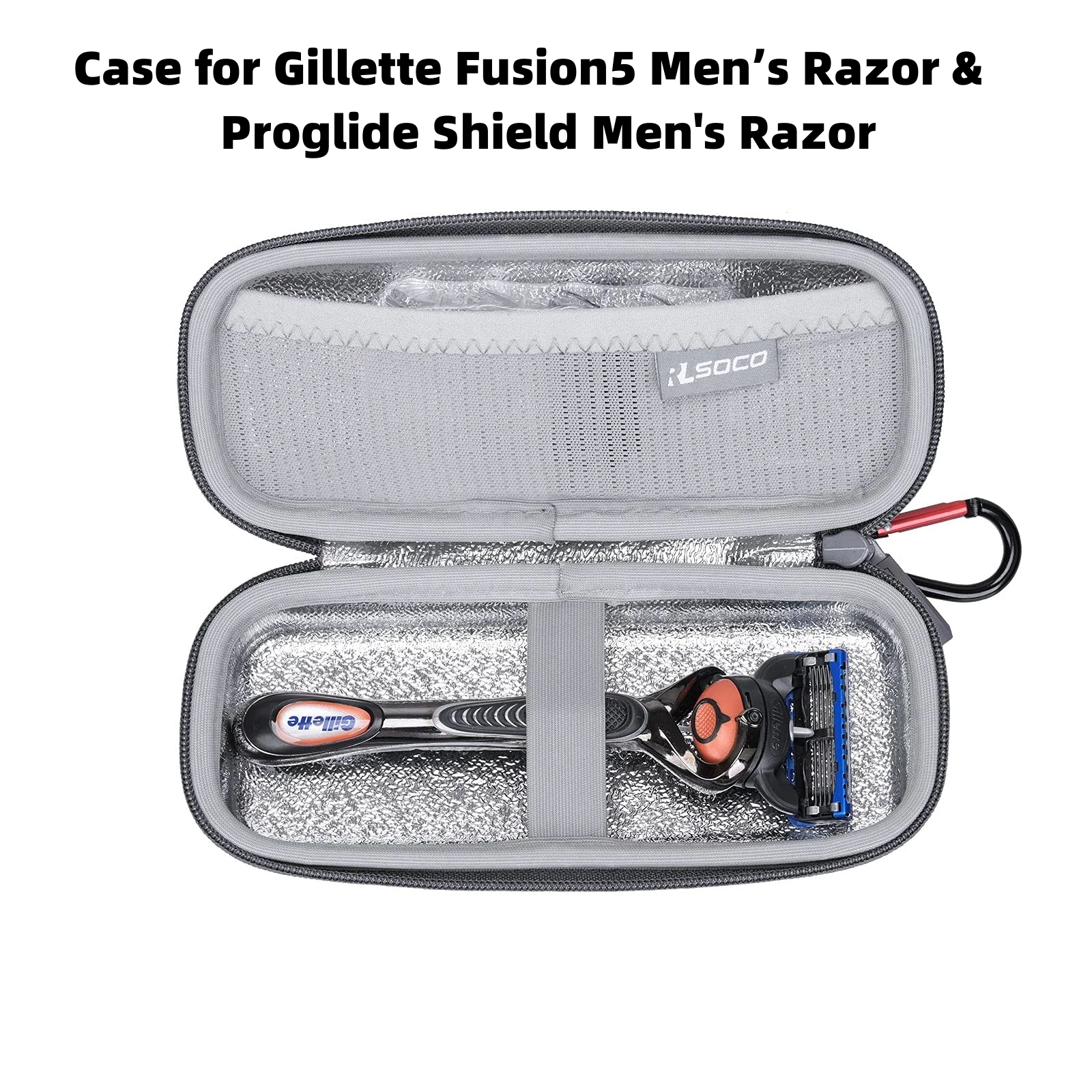 

Hard Case for Gillette Fusion5 Men’s Razor& Proglide Shield Men's Razor, Storage Bag EVA Travel Carrying Case for Gillette Razor