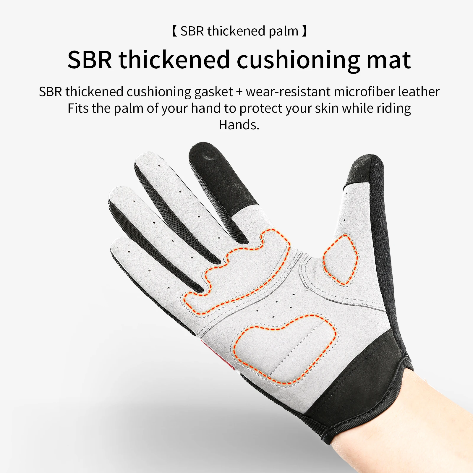 Adult Cycling Gloves Outdoor Sports Full Finger Anti-Slip Fitness Bicycle Glove for Men Women