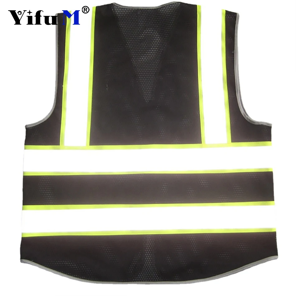 DIY Logo Nighttime Traffic Environment Hygiene Garden Architecture Multi Pocket Reflective Protective Clothing Reflective Coat 2