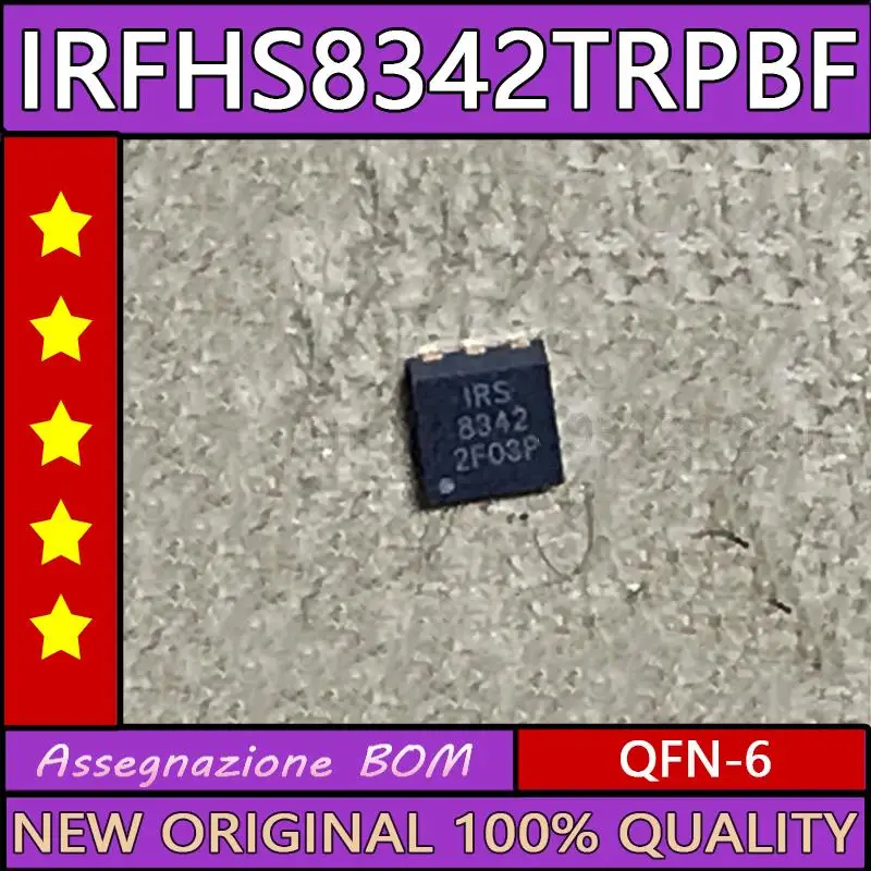 5 10PCS IRFHS8342TRPBF IRFHS8342 IRS8342 IRH8342 IRS 8342 QFN 6 Novo ...