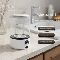 Nouvelle machine à laver portable USB pour sous-vêtements, 2L, entièrement automatique, pour chaussettes, avec seau de lavage déshydratant 2