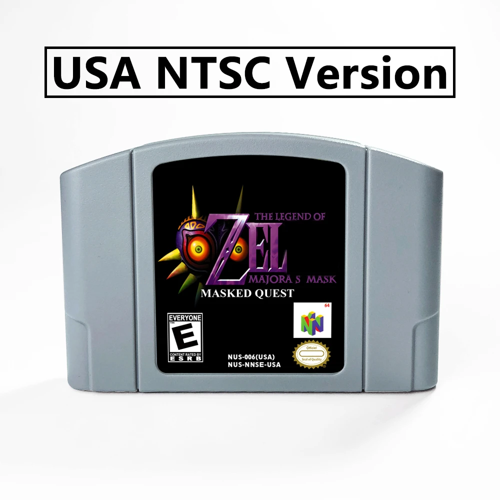 The Legend Of Zeldaed - Majora's Mask Or Majora's Mask Masked Quest 64 Bit  Game Cartridge Usa Version Ntsc Format For N64 - Accessories - AliExpress