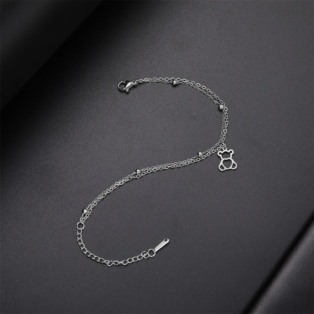 Edelstahl Wal Fischschwanz Armbänder für Frauen Mädchen Charme Doppels chicht Perlen Kette Armbänder Modeschmuck Hochzeits geschenk – Detail 39