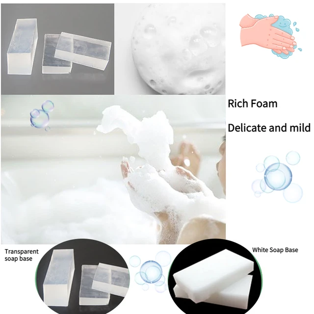 1000g White Transparent Soap Base DIY Making Laundry Handmade Soap Raw Materials