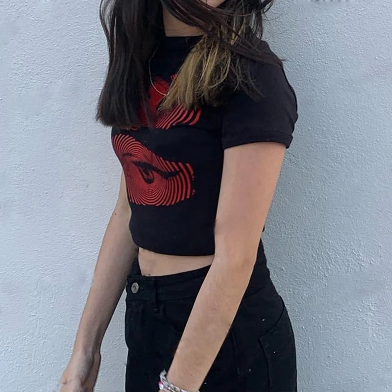 Vintage Goth Graphic T Shirt