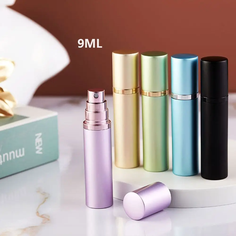 

9ml Aluminum Alloy Refillable Bottles Travel Self-pumping Perfume Atomizer Fine Mist Bottom Filling Perfume Spray Bottle