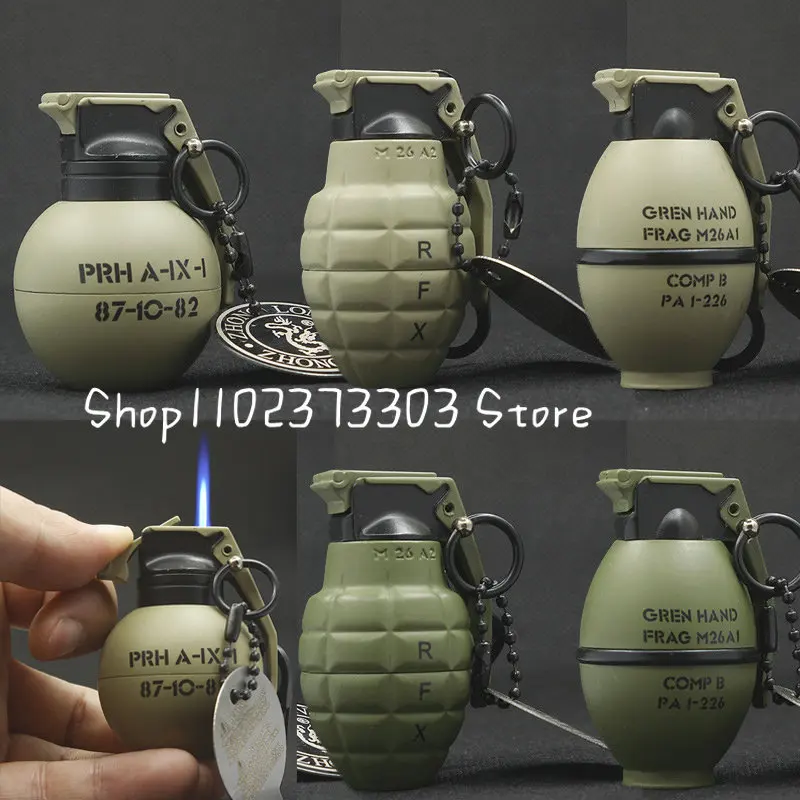 Creative Torch Lighter Keychain Blue Flame Windproof Cigarette Lighters