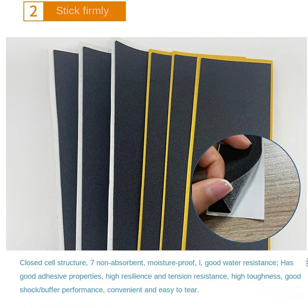 Foam Grip Fingerboard Grip Tapes Uncut Fingerboard Deck Stickers 110x38mm 100x28mm Self-adhesive Non-slip Stickers 1/6Pcs 3d stickers 3d wall stickers