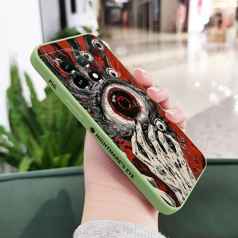 Devil Eye Liquid Silicone Phone Case