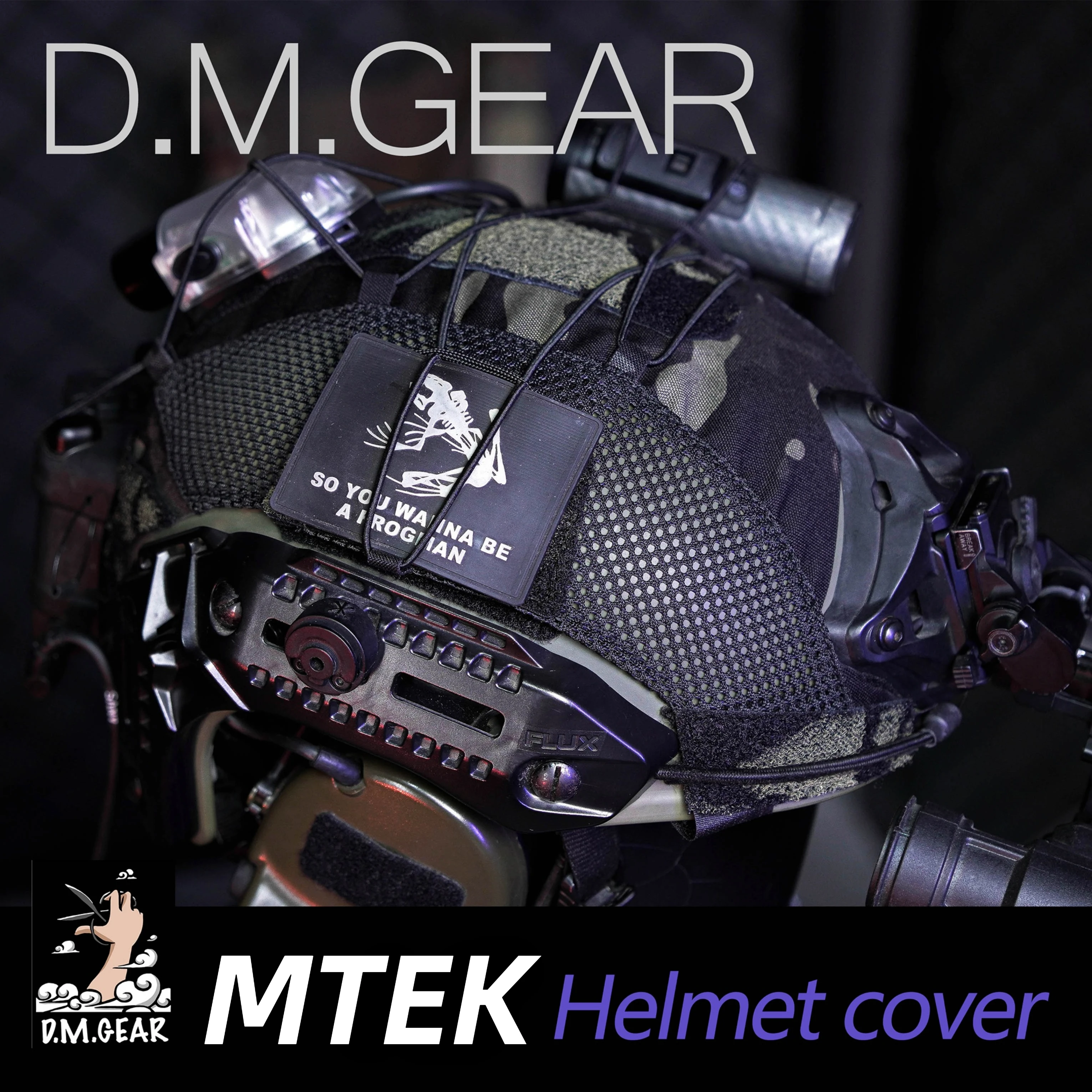 

Dmgear Mtek Helmet Cover Mesh Tactical Helmet Multicam Protective Gear Military Equipment Airsoft Hunt Accessory Outdoor WarGame