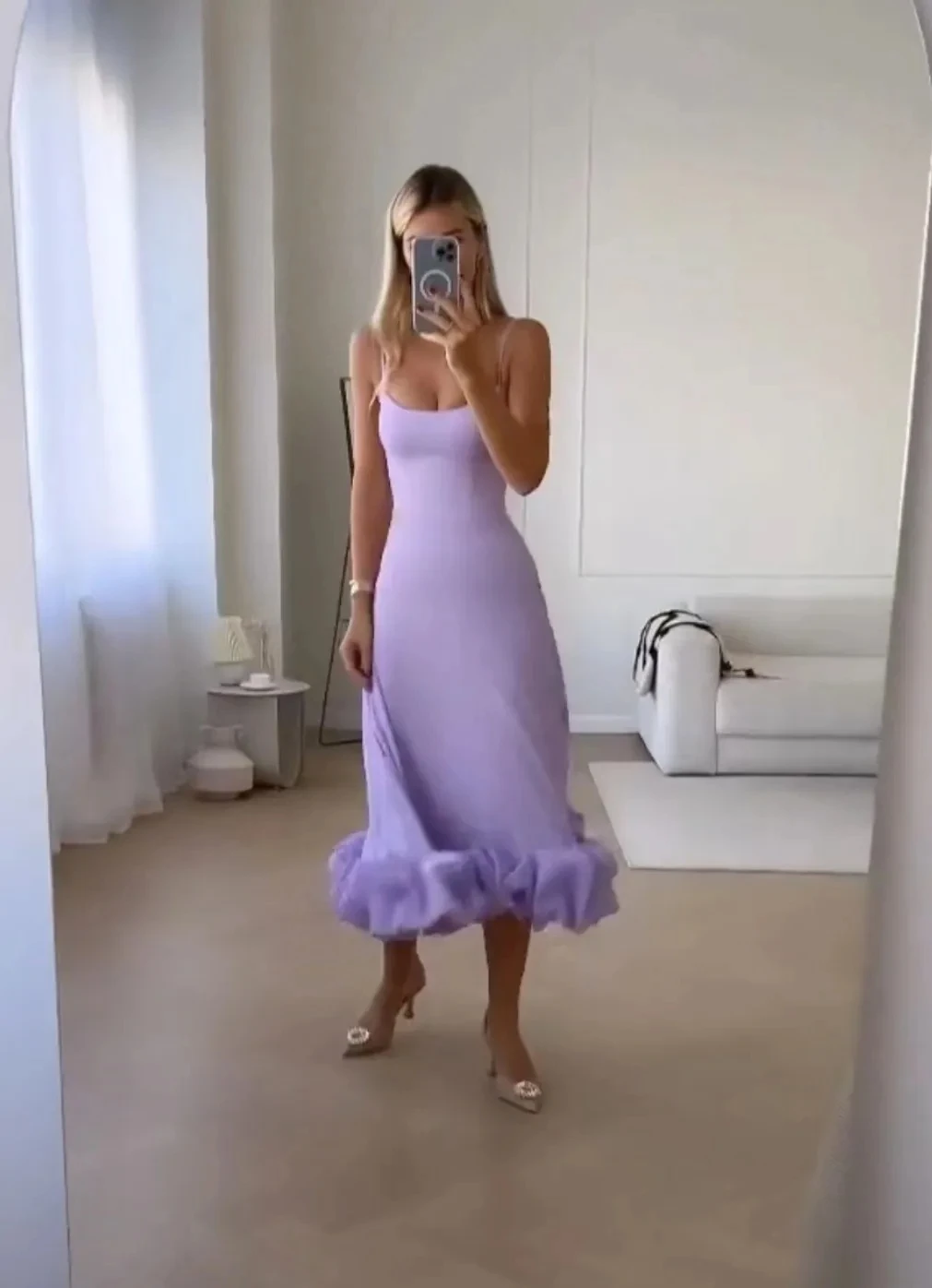 Prom Dresses Spaghetti Straps Ruched Satin Backless Graduation Dresses Formal Occasion Dress