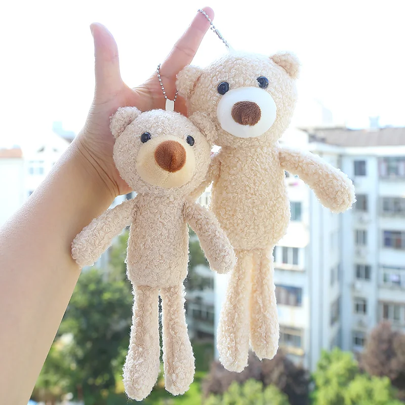 온라인 유명 인사 곰 인형 소녀 배낭 장식 귀여운 펜던트 테디 베어 인형 키 체인 티셔츠 백 인형