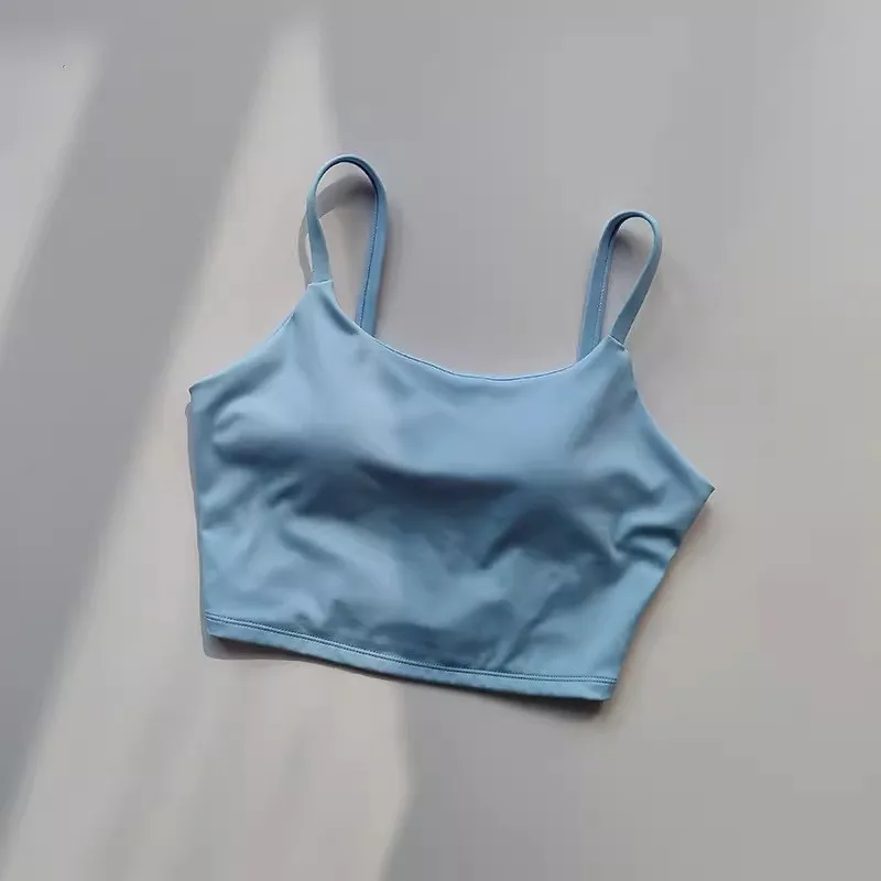 Womens Push Up Sports Bra - Breathable Fitness Vest for Gym  Yoga