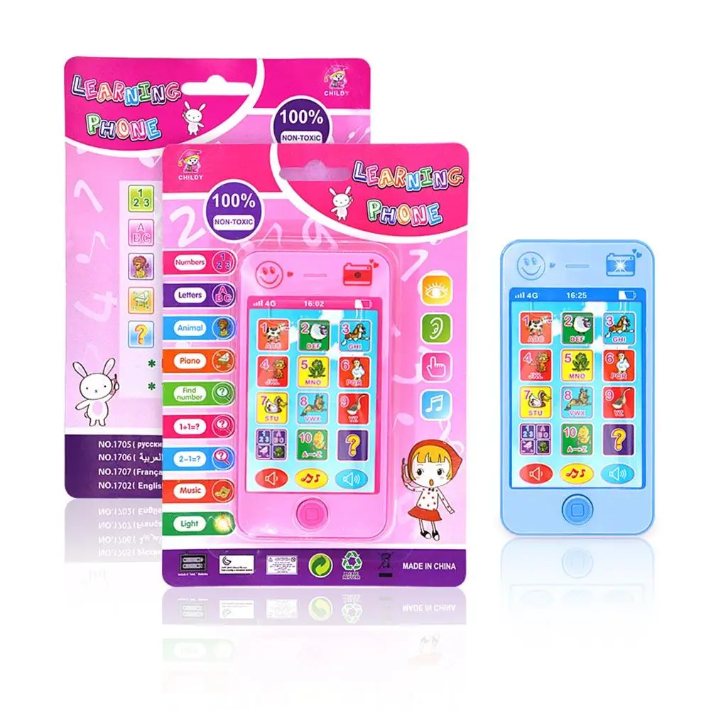 Kid Children Russian Learning Phone Toy Music Simulation Phone Educational Toys 