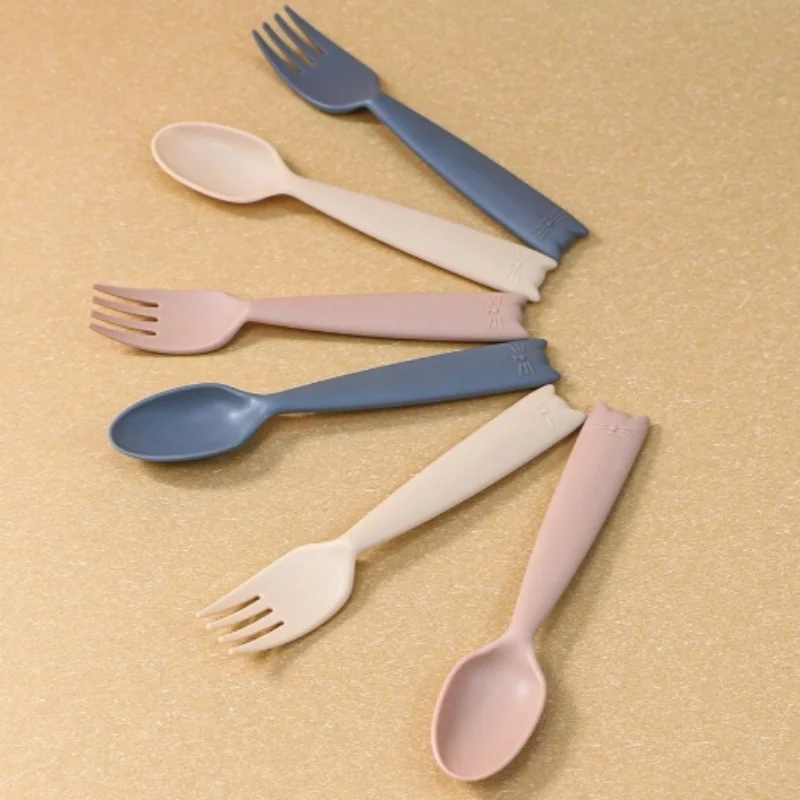 Baby Training Complementary Food Fork Spoon 2 sets