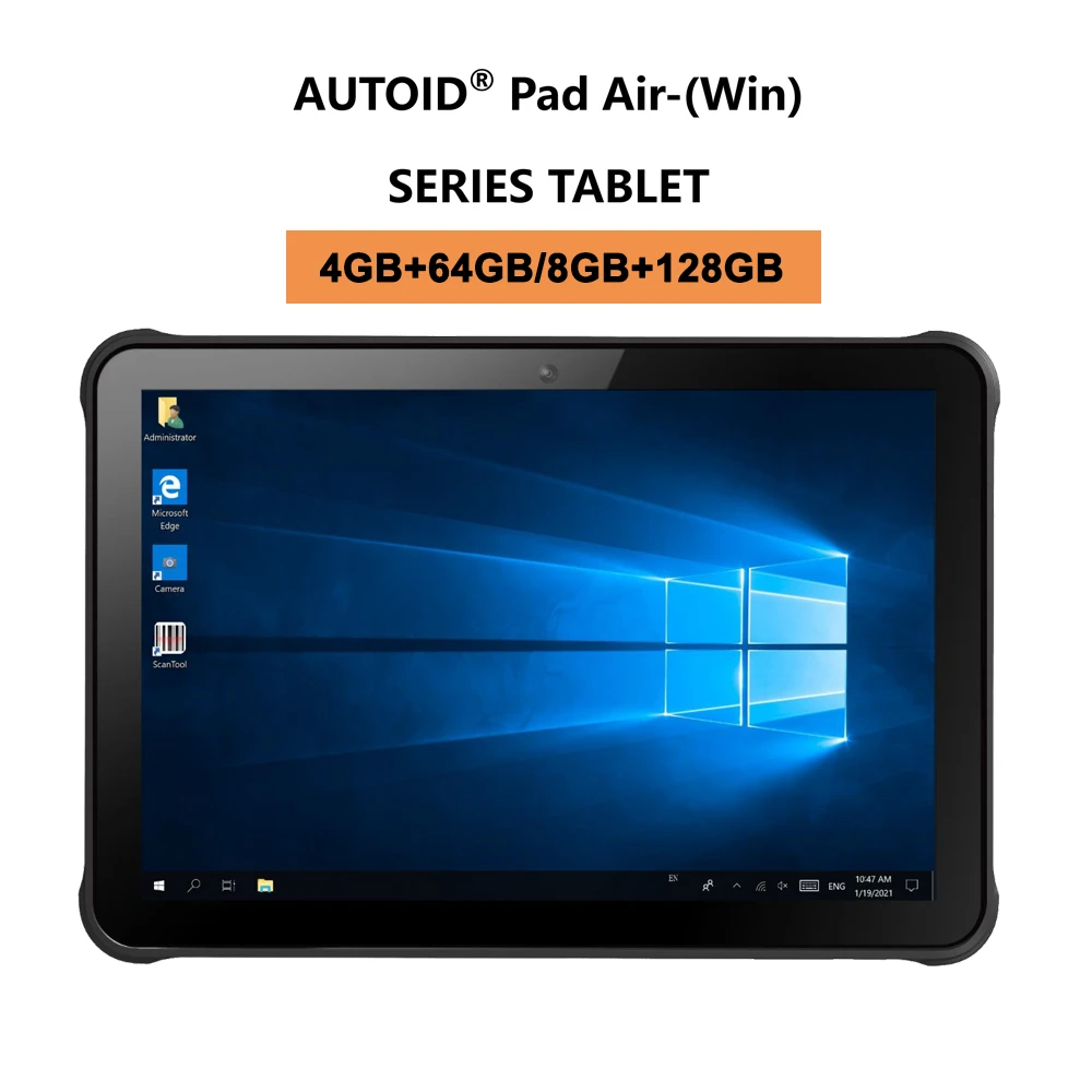 Autoid Pad Air Windows 10 Rugged Tablets Iot Enterprise 64 Bit 8gb