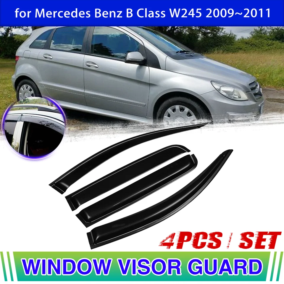 Fenster Tür Visier für Mercedes Benz B Klasse W245 B200 B180 2009 ~ 2011  2010 Vent Markise Regen Augenbraue Abdeckung deflektor Zubehör - AliExpress