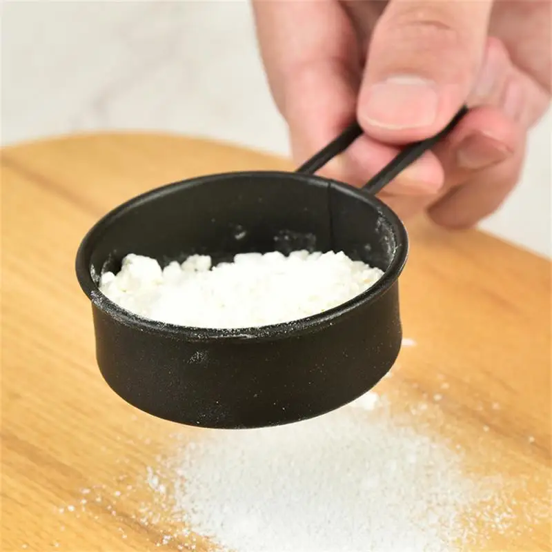 Fine Mesh Flour Sieve With Handle Reinforced Frame Round Baking Sifter Stainless Steel Powder Flour Drainer Kitchen Baking Tool flour sifter baking tools mesh strainer fine mesh strainer powder sieve