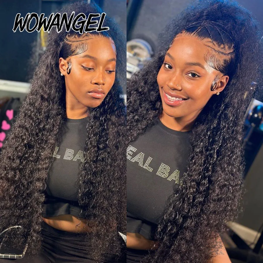 Angel HD Lace Frontal Wigs 250% 13X6 Lace Front Wigs Water Wave HD Closure Curly Wig Full Human Hair Wig For Woman lace front wig human hair wigs human hair wig front lace wig