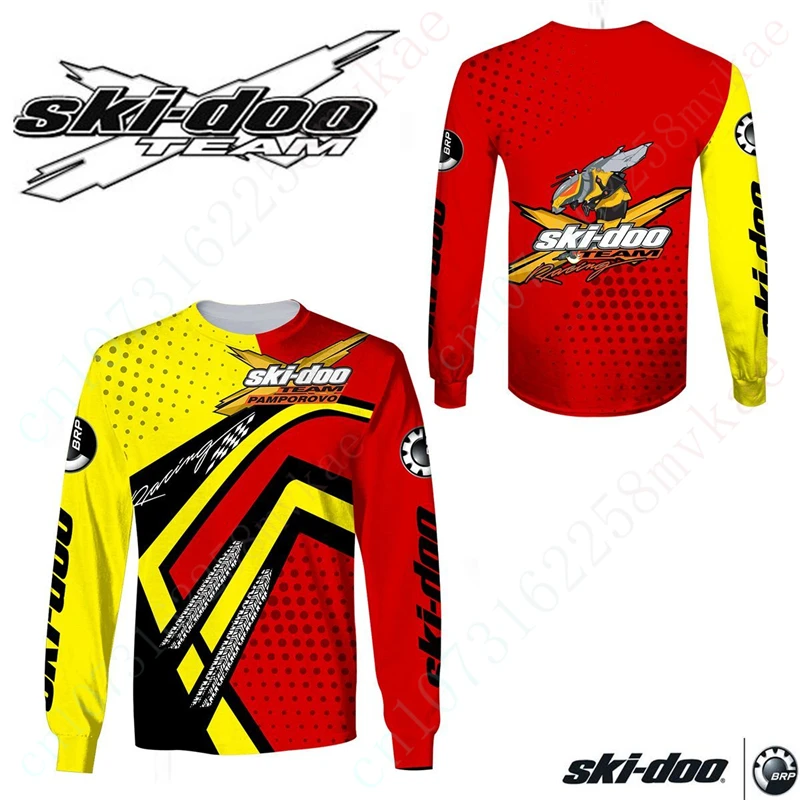 

Ski-doo T Shirt For Men Women Unisex Clothing Anime T-shirts Casual 3D Printing Sweatshirt Top Breathable O Neck Long Sleeve