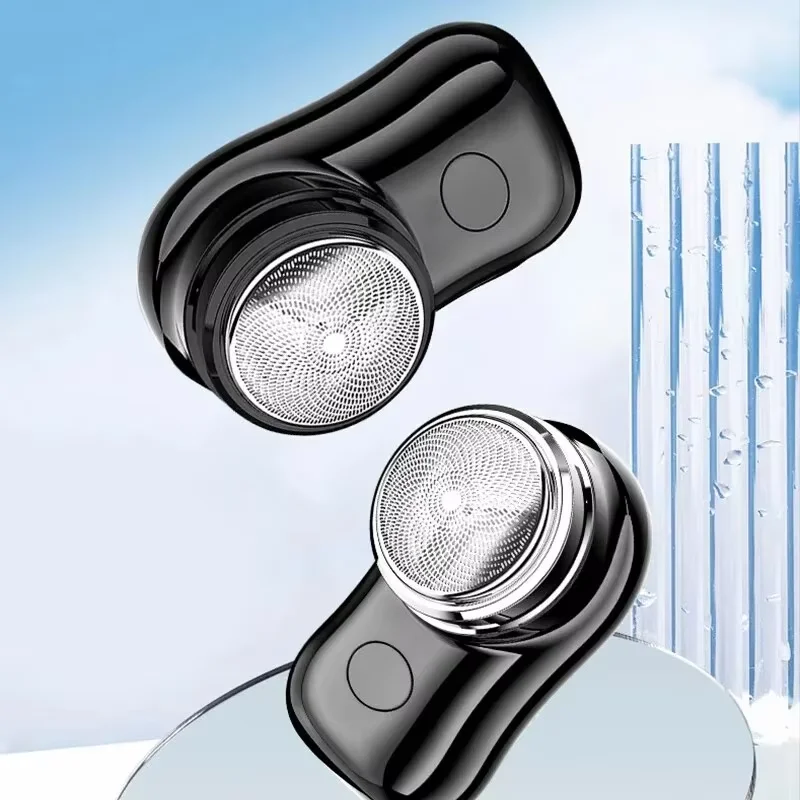 New Mini Portable Electric Usb Rechargeable Shaver Mens Razor Portable Waterproof Razor Travel Goods Waterproof Onboard mini electric shaver