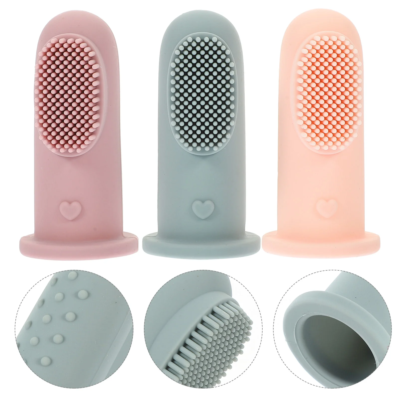 3 Pcs Children Toothbrush Soft Silicone Baby al Care Infant Finger Toothbrushes Kids Teeth Trainers Safe Quality