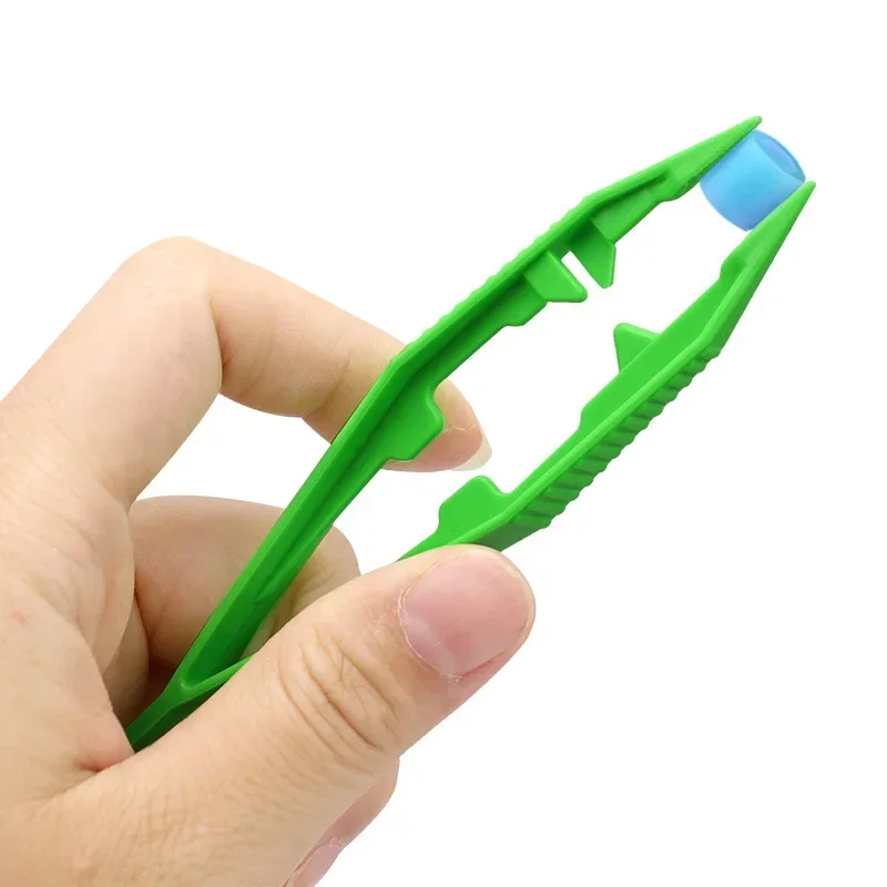 Plastic Tweezers for Kids Small Disposable Tweezers Medical Repair Tools Crafts Clips 10 PCs