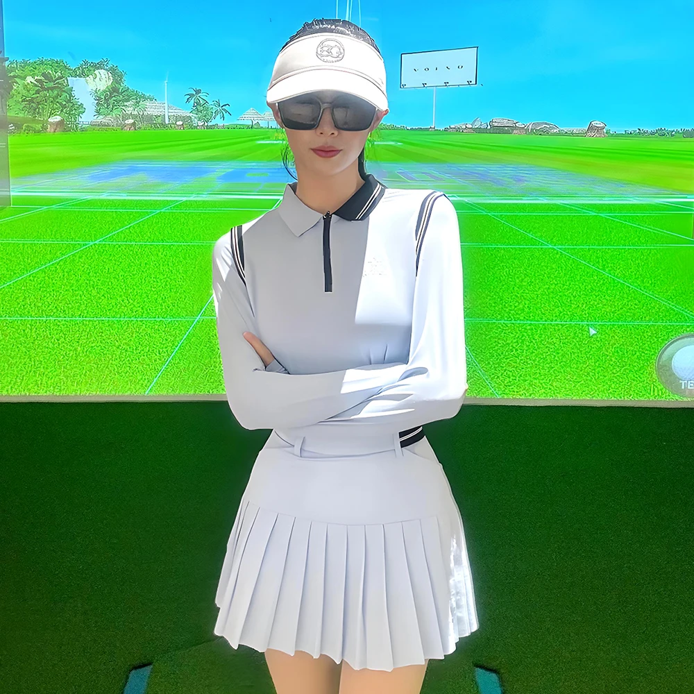 Autumn New Golf Women's Long Sleeve Polo Shirt Anti Wrinkle, Wear Resistant, High Quality, Versatile, Outdoor Leisure Sports