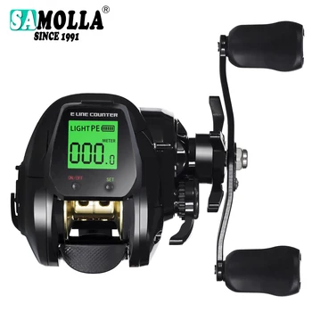 New Big Led Screen Electronic Baitcasting Fishing Reel High Speed 7.2:1 10kg Saltwater Waterproof Cast Drum Wheel Casting 1