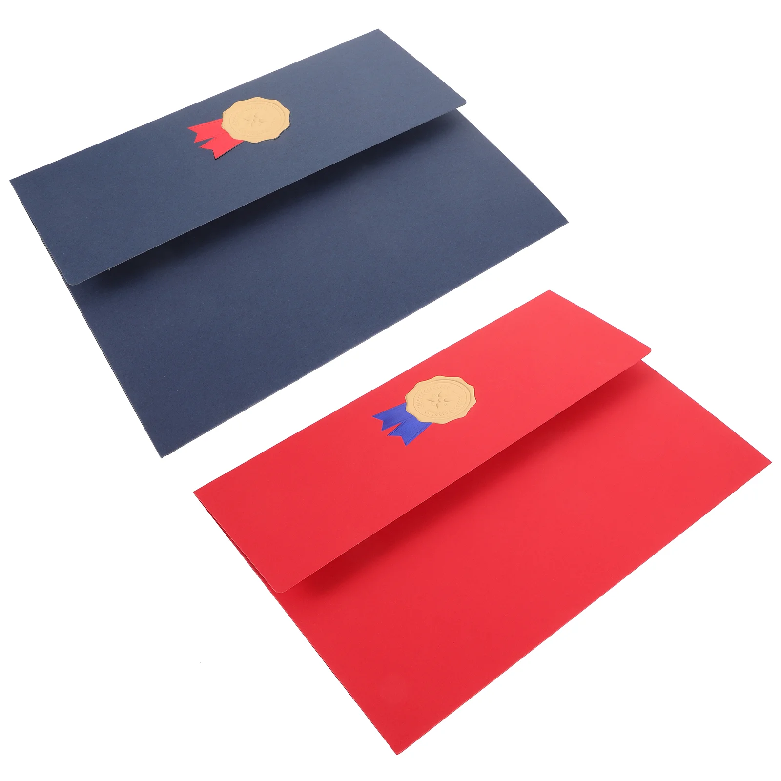 

2 Pcs Honor Certificate Book Cover Paper Folder Envelope Holder Protective Award Diploma Protector Letter Sized Document