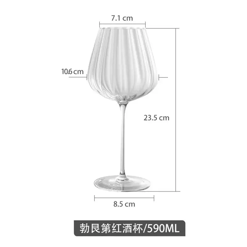 Crystal Red Wine Scandinavian Cup Tall Champagne Burgundy Glasses Glasses for Use Household