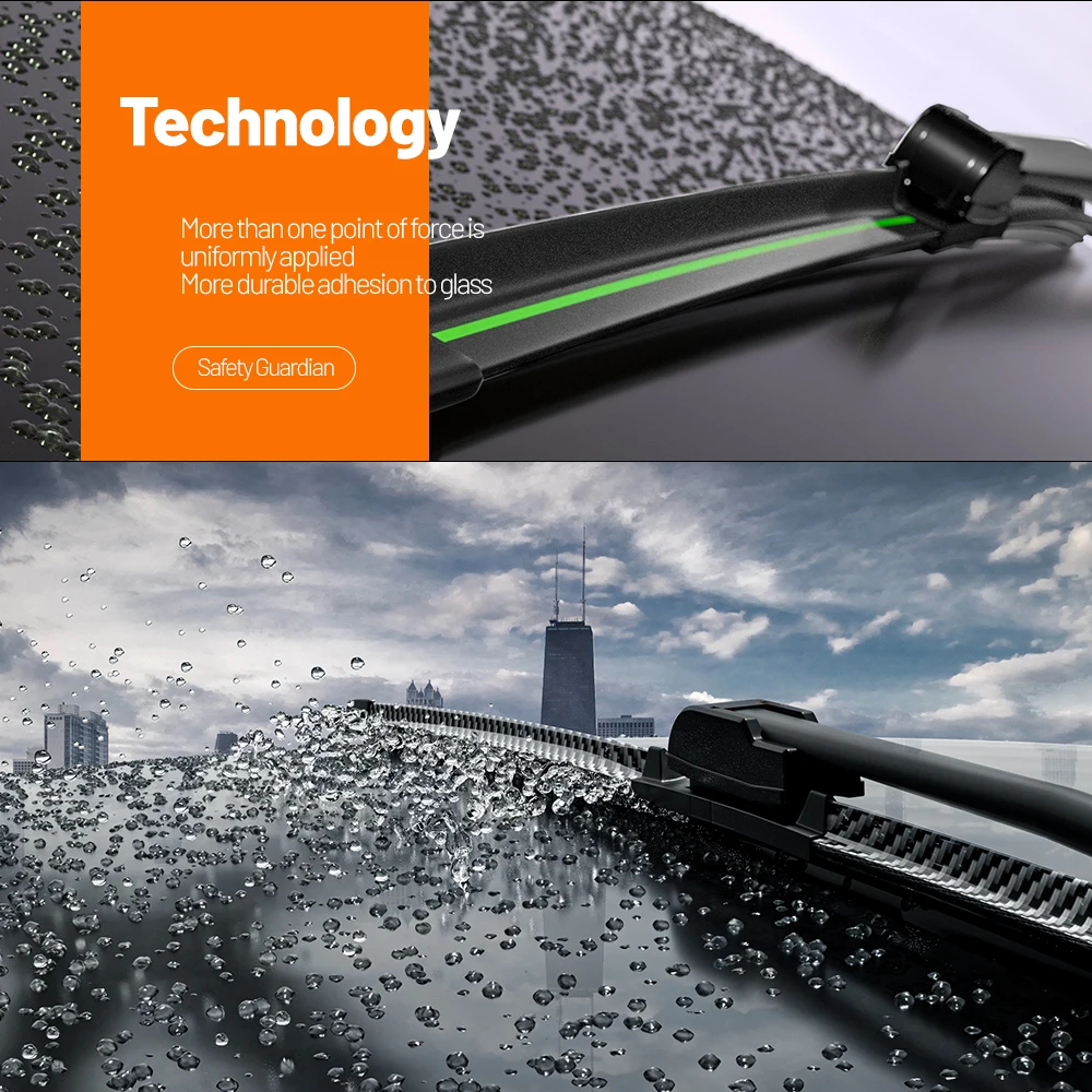 Enhanced Front Windshield Wiper Blades - Pack of 2