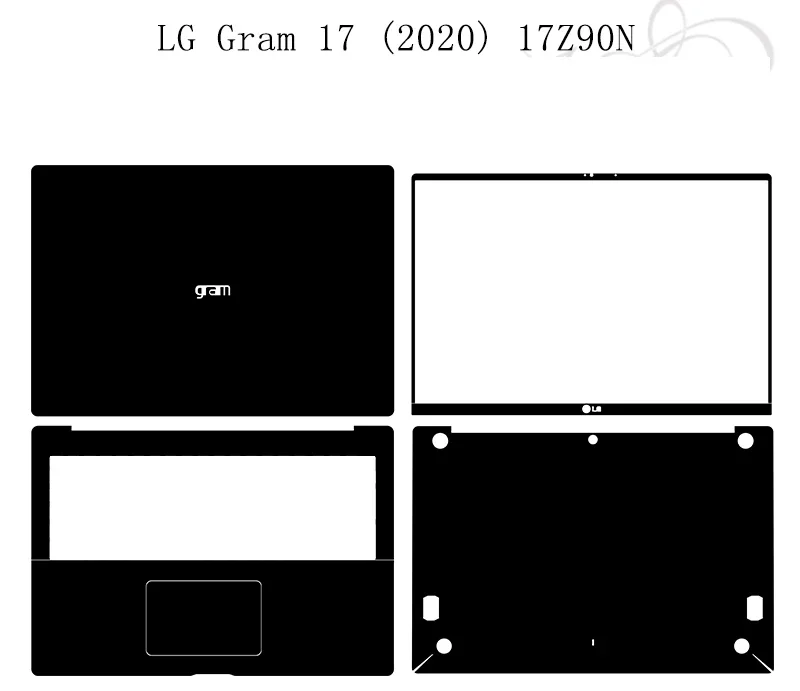 Kh Special Vinyl Laptop Sticker Skin Decalcomanie Cover Protettiva Per Lg Gram 17 17 Z90N 17 "2020 Release
