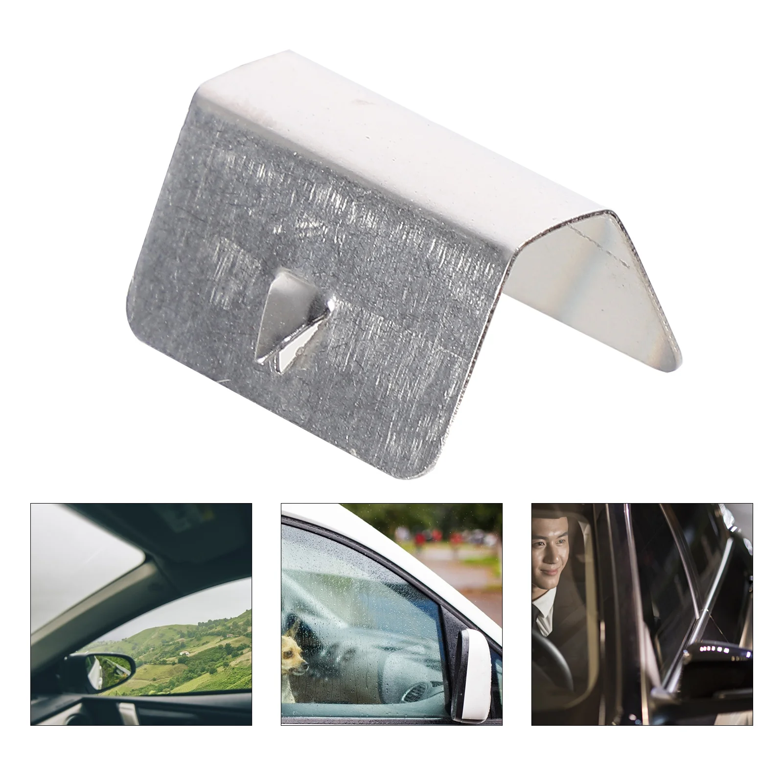 

12pcs Stainless Steel Wind Deflectors Channel Clips Deflector Fixing Clips