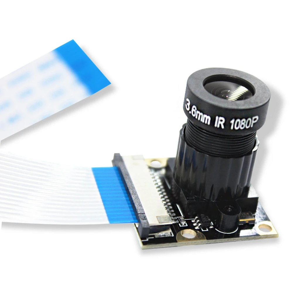 카메라 모듈 비 야간 투시경 버전, 라즈베리 파이 75 도 3.6mm, 초점 조절 가능, 1080P HD 웹캠, 5MP OV5647
