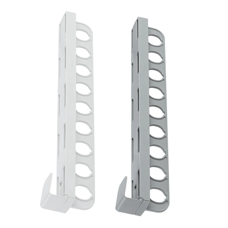 

LJL-Pants Hanger Space Saving Hangers For Clothes Hangers Pants Rack Scarf Hanger Closet Space Saving Scarf Organizer