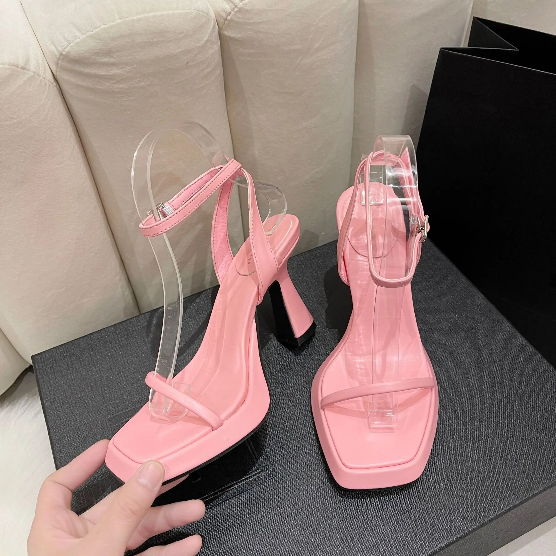 2023 New Womans Pink Sandals Ladies Platform High Heels