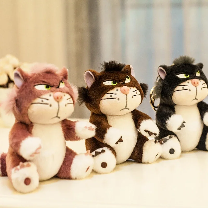 12cm Kawaii Disney Lucifer Plush keychain Doll Bag Pendant Cute Plush Stuffed Toys Backpack Pendant Birthday Gifts For Children 2