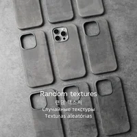 YMW Scars Crazy Horse Genuine Leather Case for iPhone 16 Pro Max 15 14 13 Mini Magnetic PULL-UP Frosty Cowhide Phone Cover 2