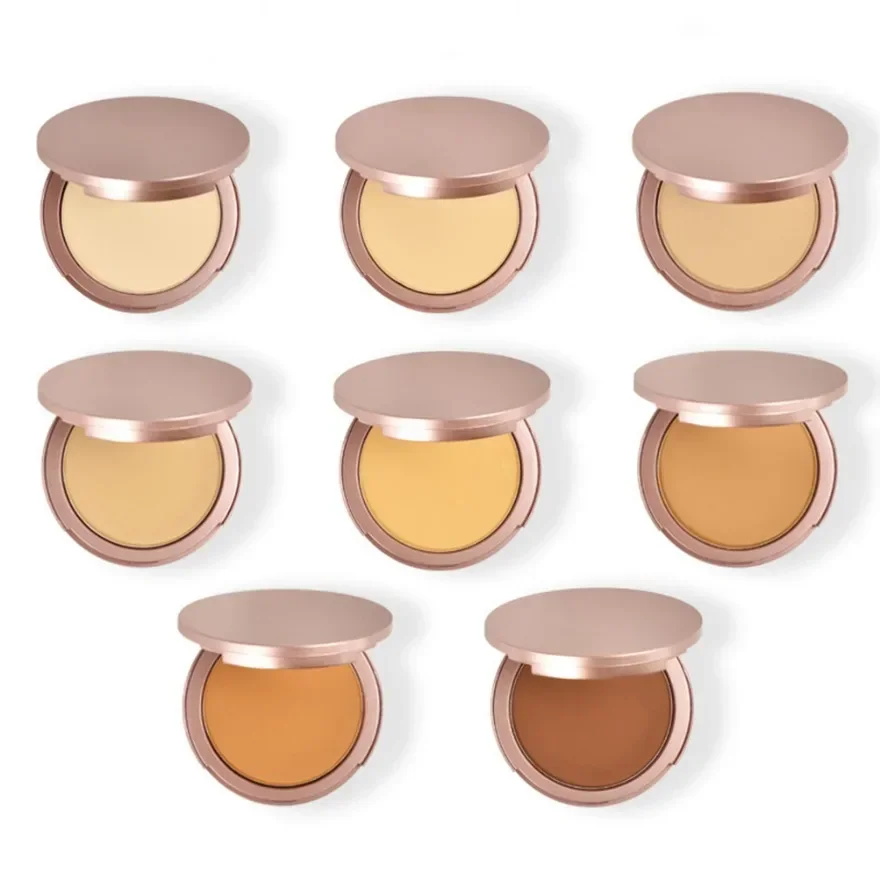 Pigment Pressed Powder Private Label Cosmetics Brighten Contour Powder Palette Face Makeup Concealer Custom Logo 2