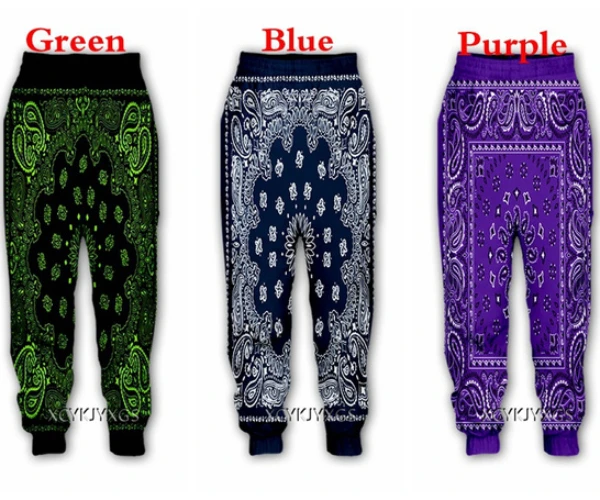 

New Bandana Pattern 3D Print Causal Clothing Fashion Men Women Tracksuits Crewneck Hip Hop Pants Plus Size S-7XL streetwear men