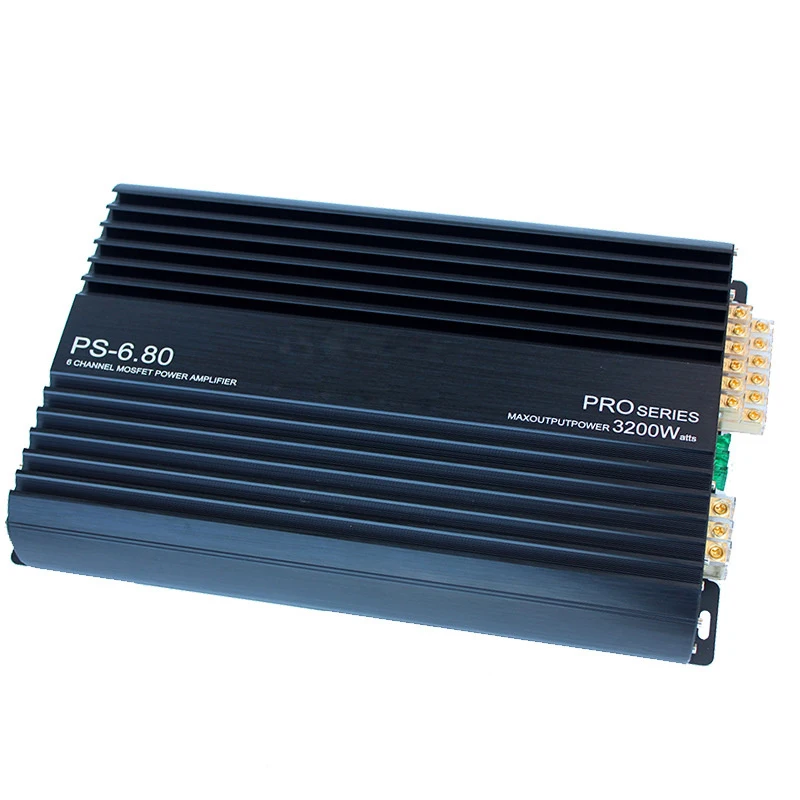 

Car Audio 12V Six Channel 120W * 6 Car Audio Power Amplifier Can be Equipped with Subwoofer Midrange 3 Division Rate 6 in 6